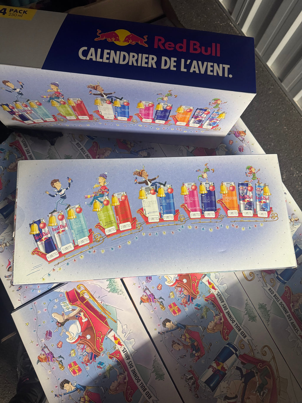 Calendrier de l’avent Redbull français.