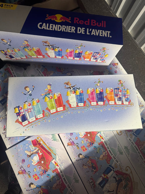 Calendrier de l’avent Redbull français.