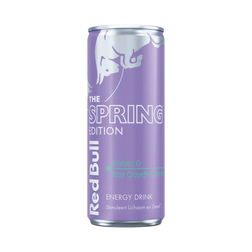 Red Bull Spring Édition Walstro & Roze Grapefruit Smaak 250ML