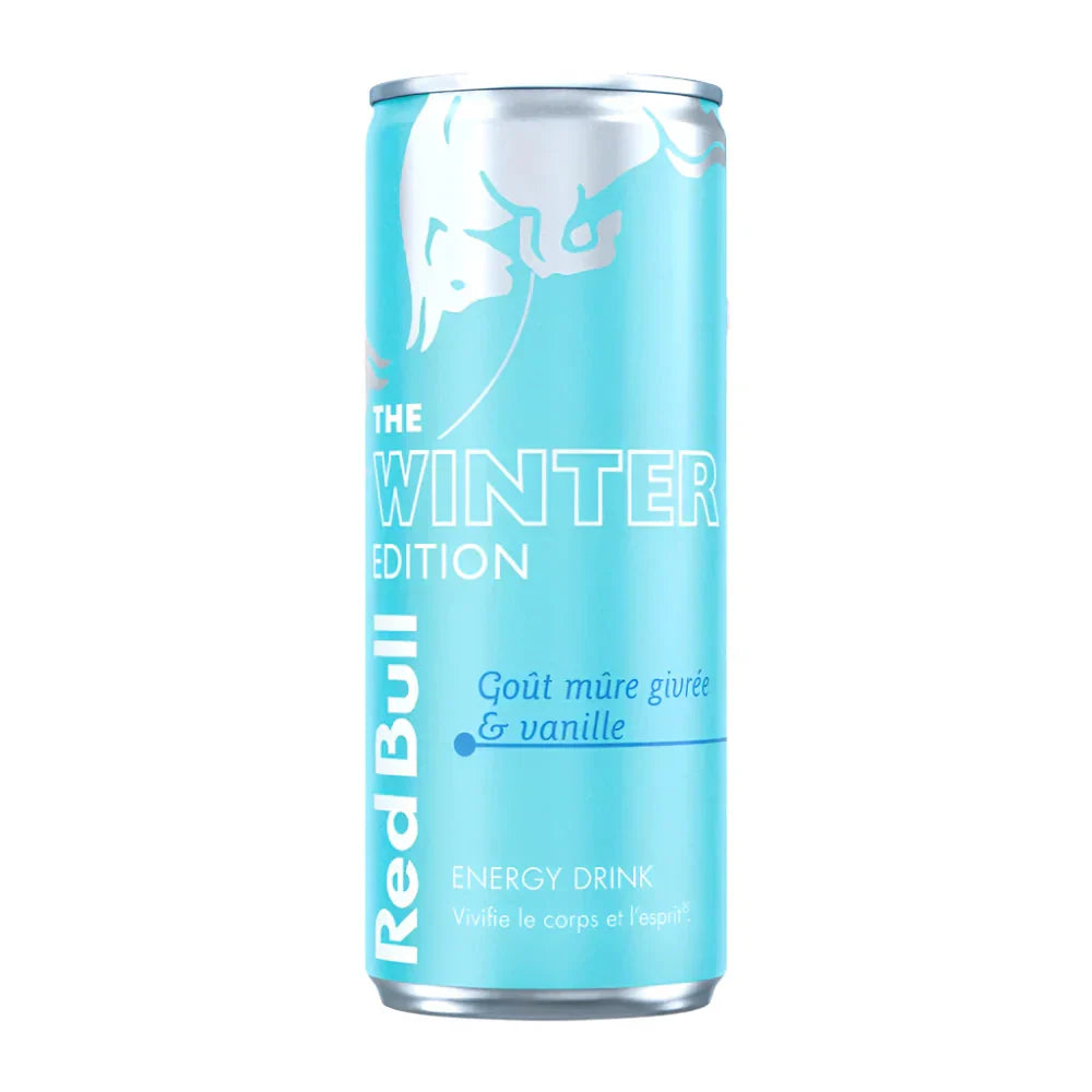 Red Bull Iced Vanilla Berry The Winter Edition 250ml - Red Bull mûre givrée vanille